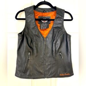 Leather Harley Davidson Vest